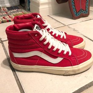 Vans Red Sk8-Hi W.7 M.5.5